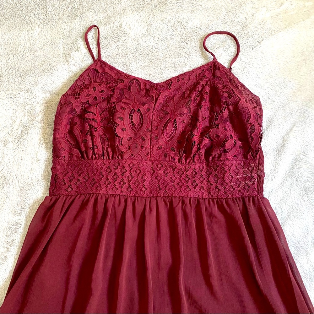 🦋 2 for 20 🦋 Burgundy Maurices Lace Dress